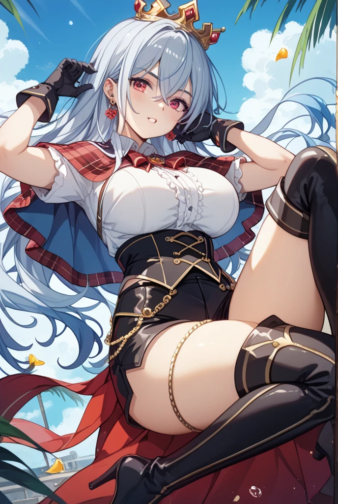 kamisato ayaka, Torn clothes, Torn knee socks, Torn Shirt, Torn panties, Torn Dress, Torn Skirt, Torn trousers, Open Wide, Leg spread,
