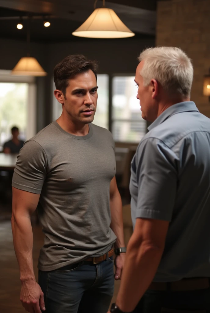 A group of gangsters kidnapped a handsome mature male policeman, stripped his clothes, and touched and played with every part of his body. Chest muscles! Chest hair! Movie texture! struggling expressions!!