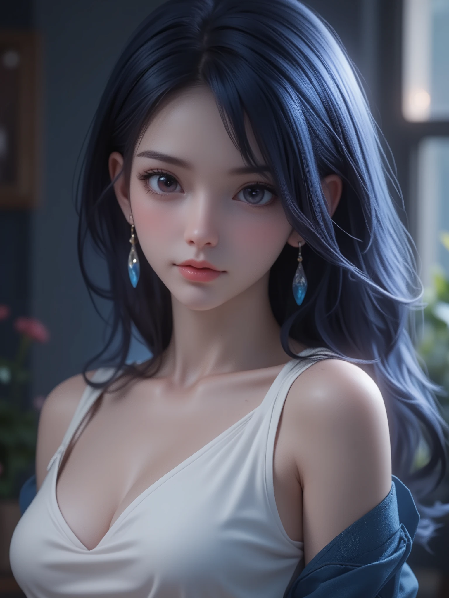 8K, Top Quality, Intricate Details, Ultra Detail, Ultra High Resolution, Masterpiece, close up shot, (full body: 1.1), (()), Slender, Smile, (Makeup: 0.4), ), (Fluffy Eyes: 1.21), (((( )))), 1girl, solo, 1 girl, ((blue hair, (long hair), (bangs), bangs,, , blue eyes,)), close up shot, , ((tall)), (((fit body))), (((slim face))), sharp face, ((, bandage body),(bandage breast, bandage arms, bandage fingers, bandage thigh, ), (, ,)), (detailed face), sharp face, small lips, (( )),((, bandage body),(bandage breast, bandage arms, bandage fingers, bandage thigh, ) ,
((,)), , ((,)), detailed face, detailed breast, detailed breast, detailed nipple , ((large breast, huge breast)), detail ass, Narrow Waist, Skinny, slim tall , 195 cm tall, Muscular, Navel, Exposed Abdomen, Pointed Chest,, Beautiful girl with accentuated slender abs: 1.4, Six Pack Abs: 1.4, Bust Botox, Big, Perfect Body, detail leg, (( dark background)), black background,