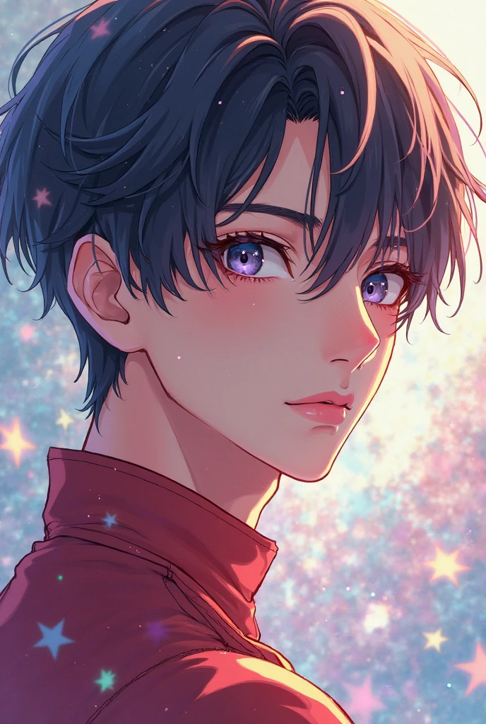 character assistant, Anime style digital painting, (close-up) male character portrait, Shigeru Miyamoto's artwork, and loish and wlop