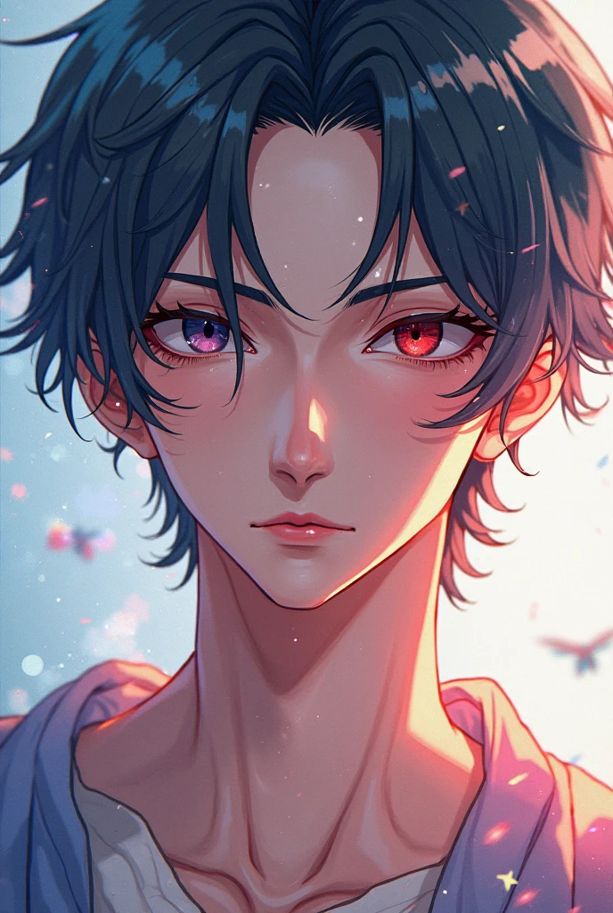 character assistant, Anime style digital painting, (close-up) male character portrait, Shigeru Miyamoto's artwork, and loish and wlop