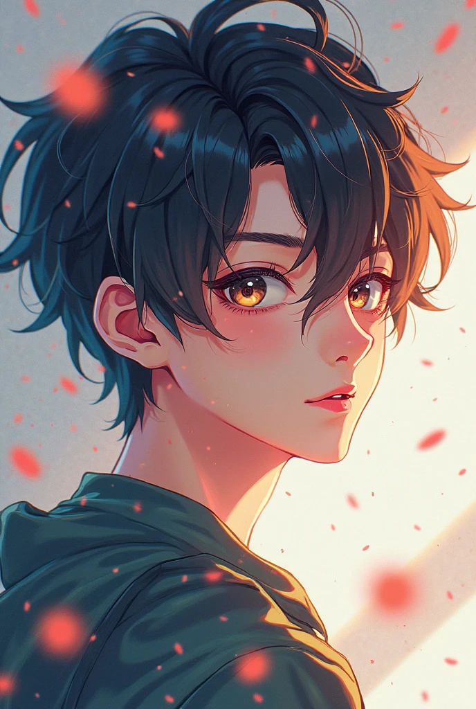 character assistant, Anime style digital painting, (close-up) male character portrait, Shigeru Miyamoto's artwork, and loish and wlop
