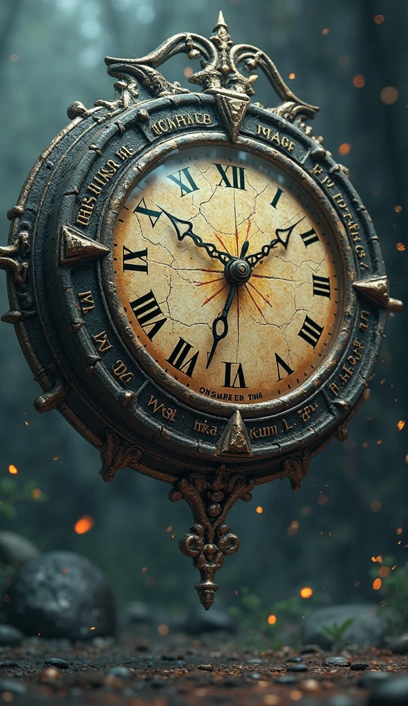 Create an image of a clock that is running out of time