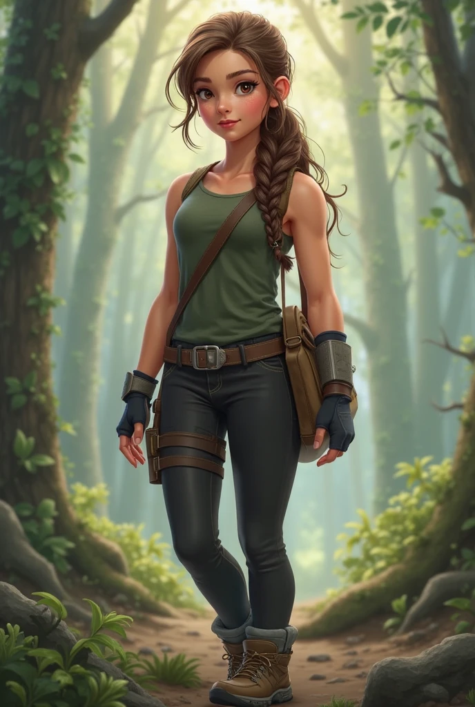 half body angle,cave background,chiaroscuro lighting, Rembrandt lighting, female hunter, Wearing jungle clothing, with totem painted on face and arms, brown long hair, appropriate muscle definition,set on the ground, heroic posture, realistic style,(8k, RAW photo, best quality, masterpiece:1.2), (realistic:1.3), (real skin details:1.3),(photorealistic:1.3), detailed facial features, ultra-detailed, Masterpiece, realistic lighting, best quality, masterpiece,best quality,extremely detailed CG unity 8k wallpaper,on artstation