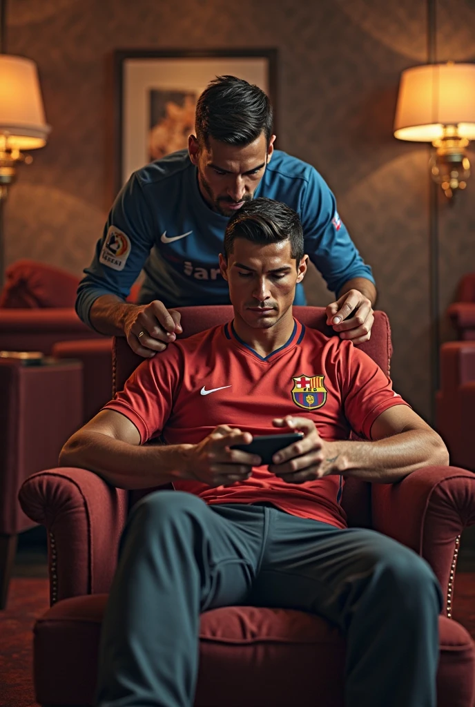 Lionel Messi and Cristiano Ronaldo are playing PS5