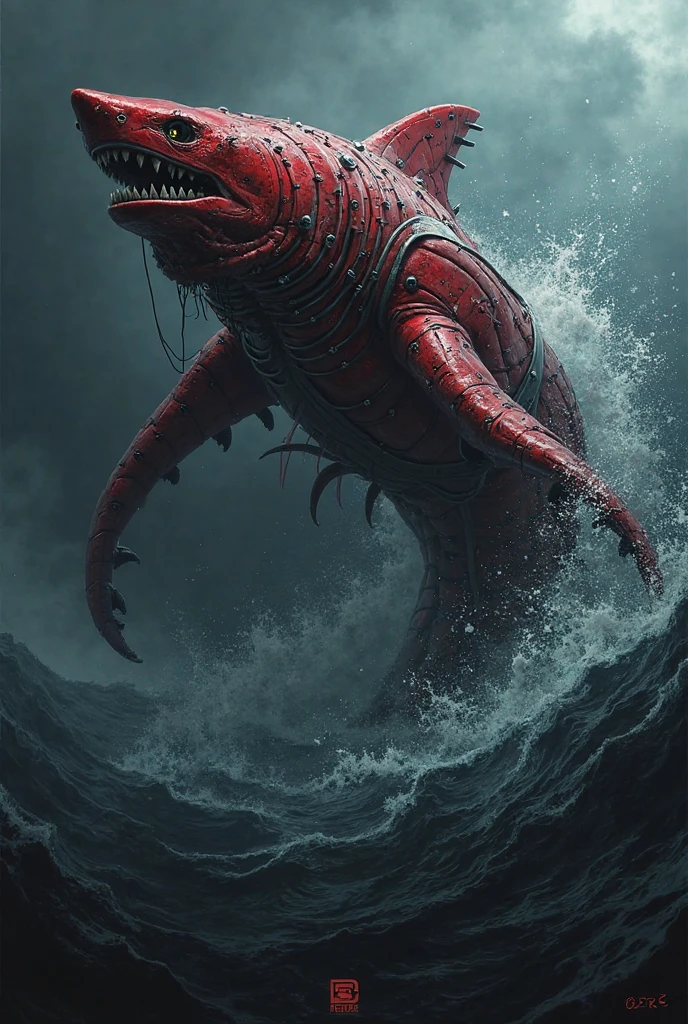 Generates imagery showing a Kraken emerging from the ocean depths during a covert operation."