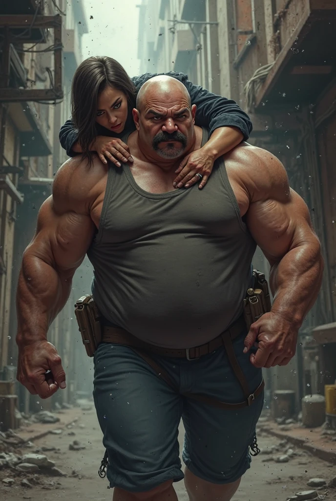 lift carry, big guy lift and carry with one hand a skinny guy