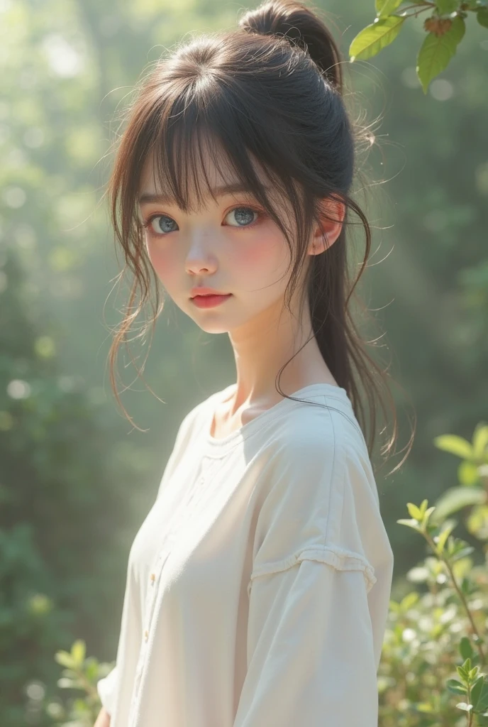 Cute, beautiful girl, ultra realistic face, natural background, preety face, High tone, blue eye lence,8k picture quality,