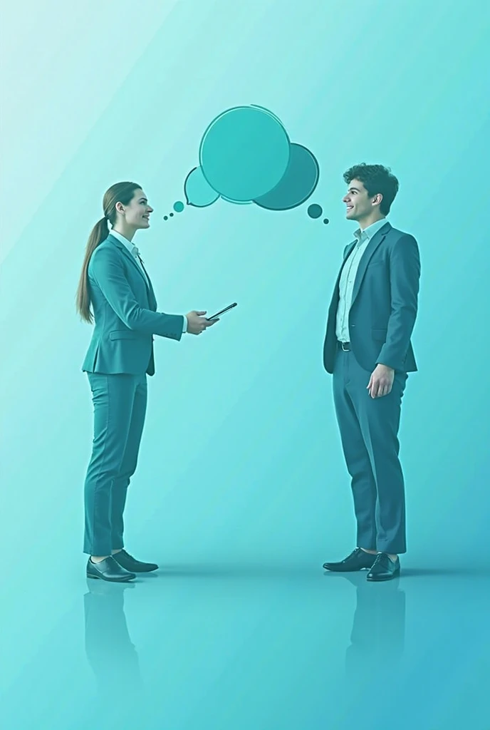 The gender communication style differences in business communication , such as a Venn diagram or a split-screen image.