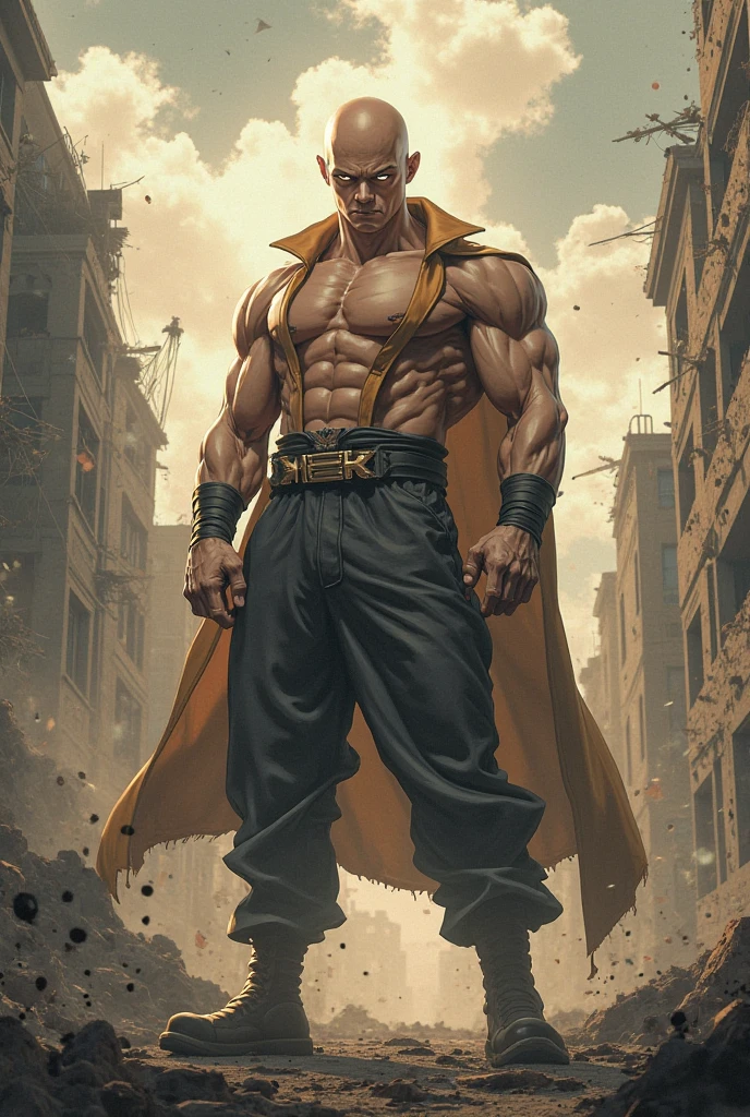Sorayama style, metallic body, ((( best quality ))), ((( masterpiece ))), ((( absurdres ))), ((( whole body))), super muscular man walking, perfect and hypertrophied body, Colossus of the X-men, Simon Bisley style for a cover of Heavy Metal magazine, all metal, metal face, metal arms, metal leg, ((( whole body )))), ((( red )))