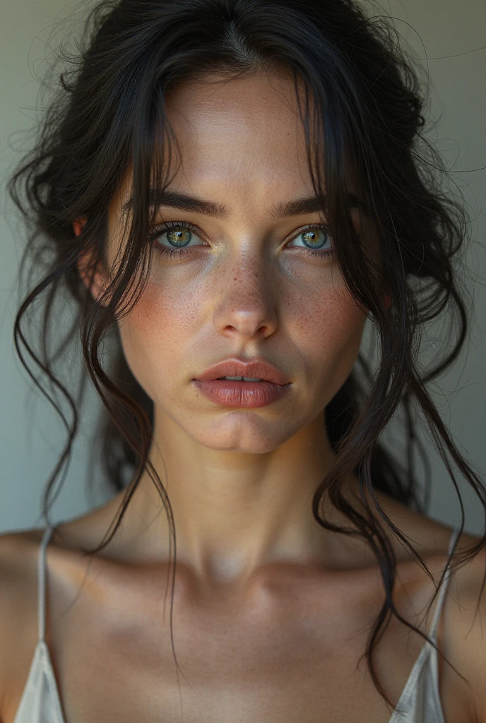 Girl covered in shit