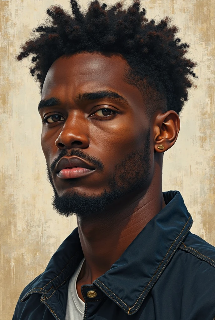 Handsome Black man, coffee color skin with greenish hue, unbelievably handsome , honey eyes, hyper realistic  facial details, golden ratio beauty, defined clothing ,haute couture style clothing, short light brown hair, shaved at temples, hd crisp, cannon 6d, wide angle camera, full body shot, frontal view,  concept art,masterpiece, anatomically perfect, photorealistic, complimentary light, looking at the camera