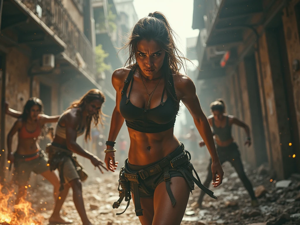 Bollywood female action movie fight scene 