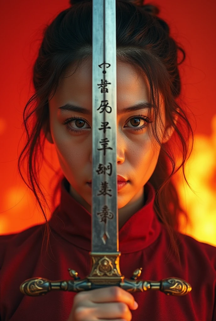 A Japanese, Korean, almost blind squinted woman who is running away from her murderous ex-boyfriend in the woods.  She must survive the chase with Sam being her eyes on a video call, running head-on.