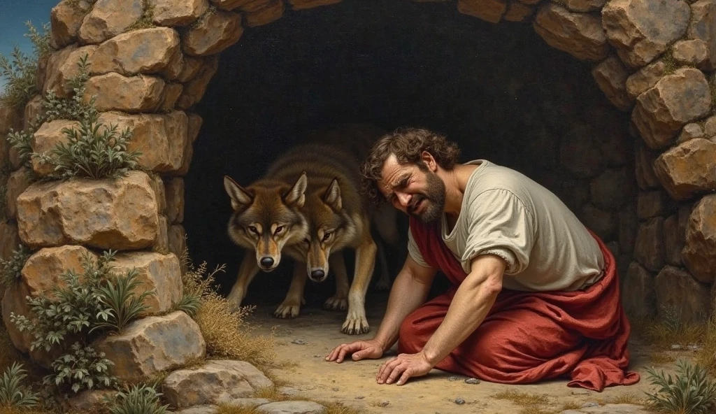 Lazarus: Biblical character with dogs licking their wounds
