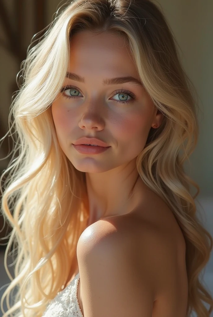 Create breasts blonde 24 years old 