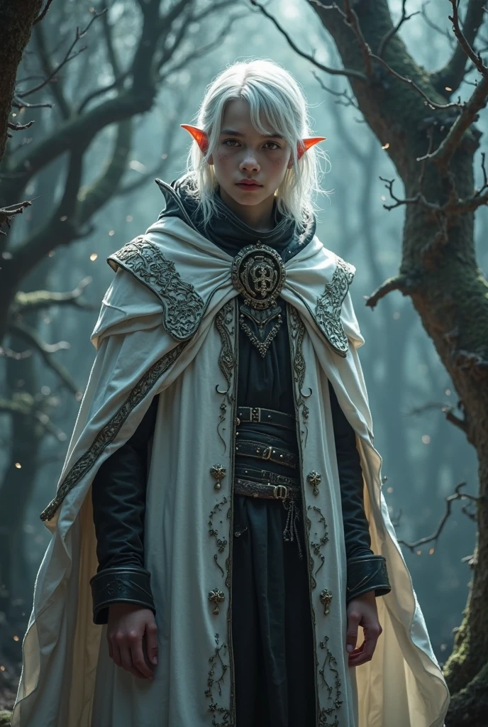 high details, best quality, 8k, [ultra detailed], masterpiece, best quality, (extremely detailed), dynamic angle, ultra wide shot, RAW, photorealistic, fantasy art, dnd art, rpg art, realistic art, a wide angle picture of a male elf cleric casting a spell, priest of light, cleric of light, full body, [[anatomically correct]]. dynamic position (1.5 intricate details, Masterpiece, best quality) casting a bright light spell (1.6 intricate details, Masterpiece, best quality) in a cemetery (1.5 intricate details, Masterpiece, best quality), a male (1.5 intricate details, Masterpiece, best quality), wearing white heavy armor (1.4 intricate details, Masterpiece, best quality), holy symbol, blond hair, intense bright eyes, fantasy cemetery background (intense details), fighting an undead skeleton (1.4 intricate details, Masterpiece, best quality), night, moon light, stars (1.4 intricate details, Masterpiece, best quality), dynamic angle, (1.4 intricate details, Masterpiece, best quality) 3D rendering, high details, best quality, highres, ultra wide angle