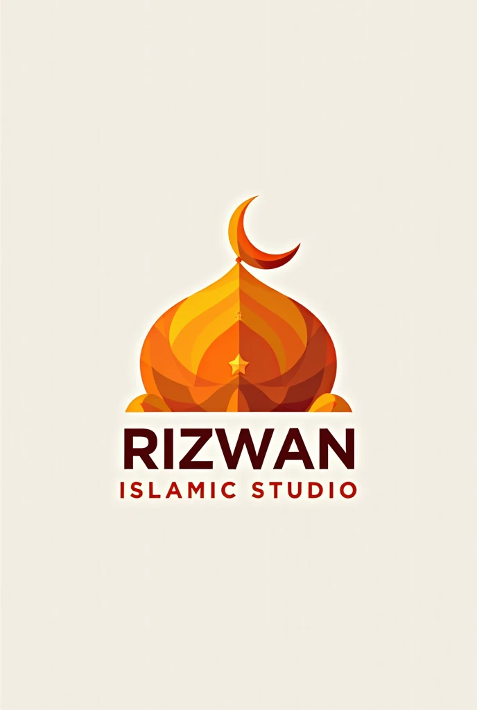 Potorealism:1.2), create a logo for a YouTube channel "ABU DAHRIN" The shape of the circle of motivational videos and the study of Islamic Aesthetics, modern, bright, EASY TO READ