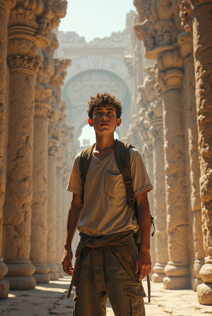 boy  archaeologist in egypt