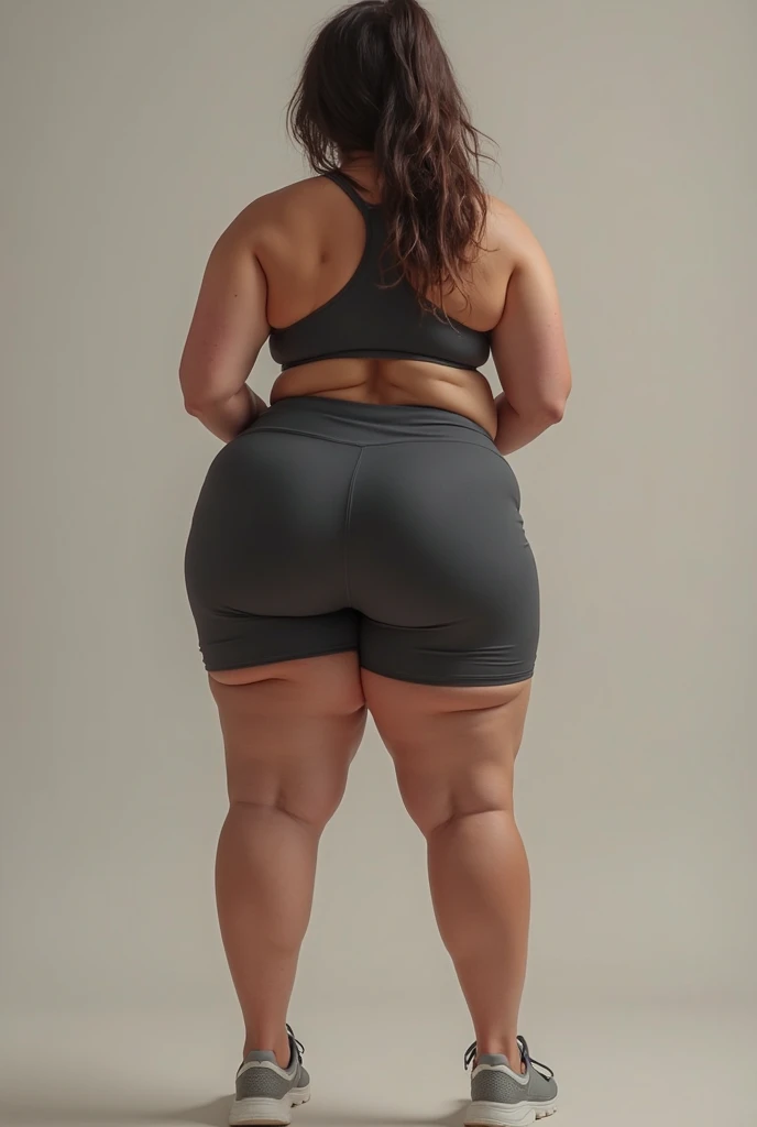 best quality, highres, hires, skin definition, detailed skin, detailed eyes, detailed face, (anri okita:1.5), realistic, ((Japanese AV model)), 4k, 8k, (photorealistic: 1.5), realistic, uhd, cute, bimbo, perfect makeup, ((shirt, panties, and nike sneakers)), (huge breasts: 1.25), huge tits, neckline, thick thighs, big ass, wide hips, curvy, agitated, voluptuous figure, 1girl, solo, sexy pose, full body photo, Public street, black hair