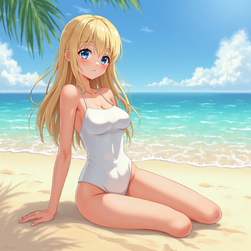 Mahiru shiina, , blonde, (Yellow Eyes:1.3)Long Hair,,blush,smile,in the sea、Wearing a cute swimsuit,Daytime、Wear a swimsuit、Captivating thighs、Beautiful bare legs, Skimpy swimwear、bikini、School swimsuit
(masterpiece:1.2), highest quality, High resolution, unity 8k wallpaper, (shape:0.8), (Beautiful and beautiful eyes:1.6), Highly detailed face, Perfect lighting, Highly detailed CG, (Perfect hands, Perfect Anatomy),