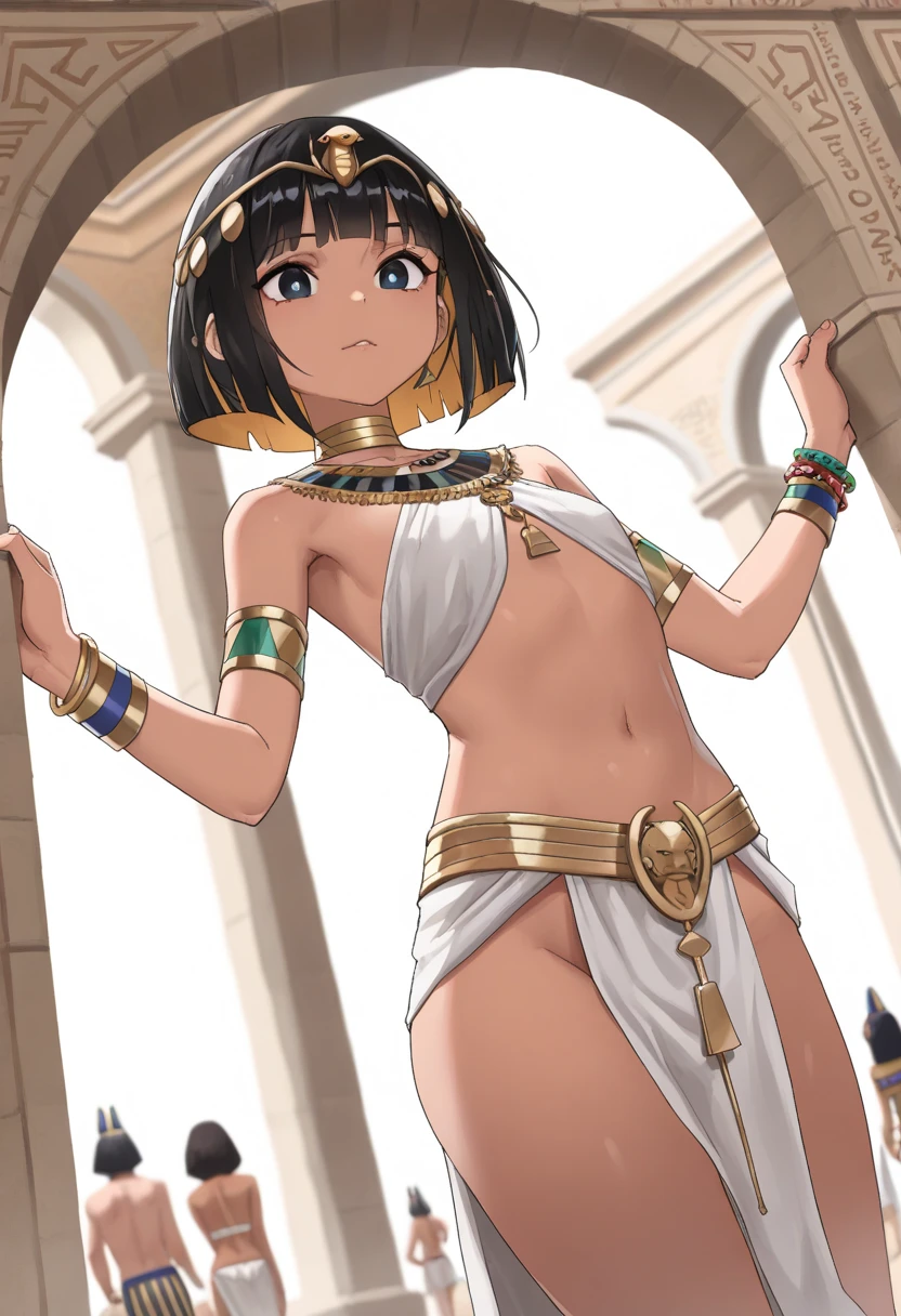 All intricate details: "(MahabharataPunkAI, ((see through, short clearswimsuit)), tan skin, beautiful, Egypt style, egypt girl, cute, 1 girl view, ((+18)),random angle shot)"