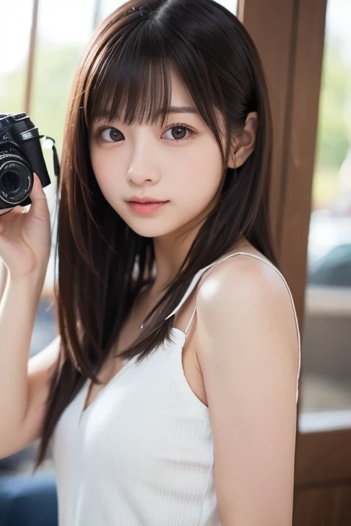 Japanese female, a lot of details, (underweight), 30 years old, detailed black hair, beautiful detailed hair, super fucking beautiful, delicate beautiful face, complex details beautiful and delicate eyes, perfect hands, (flat chest best quality:1.5), perfect and delicate limbs, detailed skin, best quality, ultra-detailed,(cheerful grin:1.5),nsfw,
(Photographing people inside from outside the window:1.6)