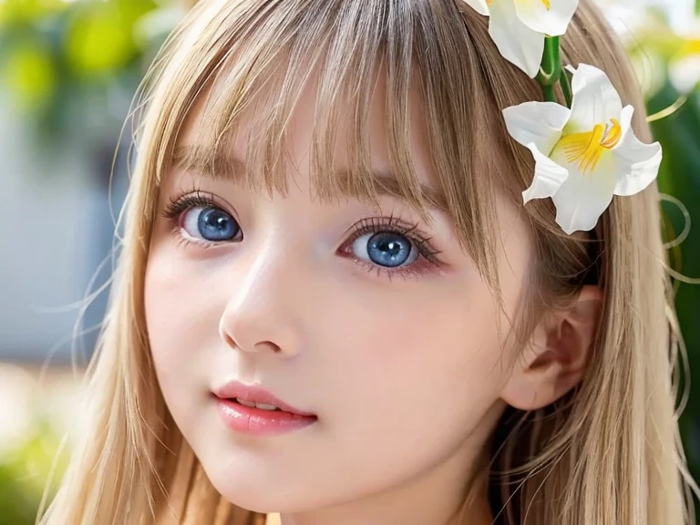 best quality, ultra highres, photoreaslistic, a photography of a cute girl, detailed face, (PureErosFace_V1:0.008), Alice in Wonderland, , blonde wavy hair, white apron, blue dress, playing card pattern background, no make-up