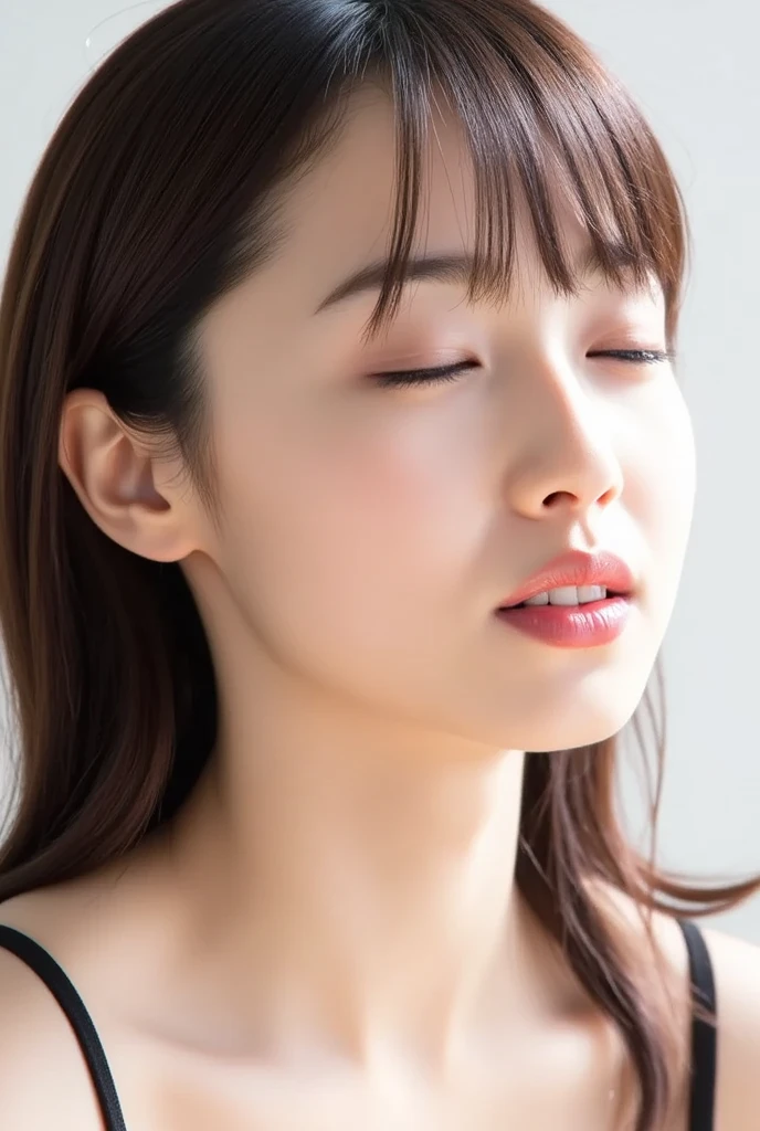 ((best quality)), ((masterpiece)), (detailed), perfect face, Beautiful 36 year old Japanese woman、Angry expression with mouth closed、Upper body image、4K、Ultra-Realistic、Create photo-quality images。