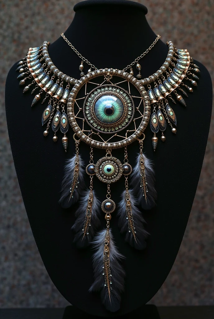 [[Bunny black opal pendant：1.8]] Gold wire woven bunny shape pendant，Rabbit shape， Moon pendant wrapped in wire，There are opal beads， Beautifully structured，High contrast lens, macro photograph, Ukiyo-e, Depth of field, Masterpiece, Super detail, High details, High quality