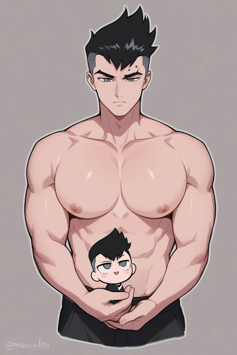 Woman in black bikini and small man in white shirt, weak and small man, thin and small physique, Very beauthful. , ,weak and defenseless man, small physique, , muscular ultraviolent woman, muscular and scary, absurdly huge physique, big muscles, extremely muscular woman, woman stepping on man, small man being stepped on by woman,