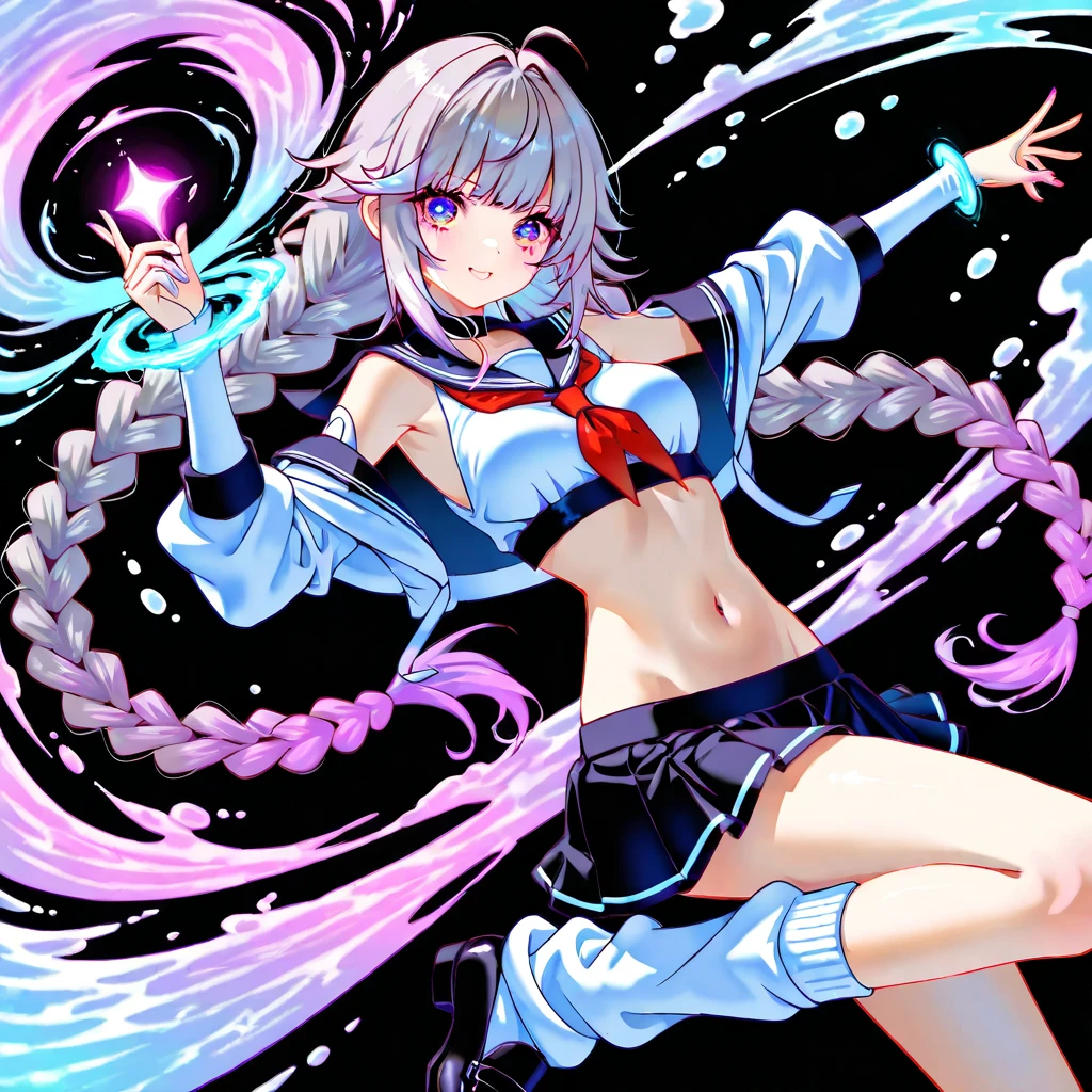 Highest quality,masterpiece,masterpiece portrait,((full body)), Blonde、Blue Eyes、Pink lips、、White shirt、Black Ribbon、Sexy atmosphere、cartoonist、(((Slightly erotic)))、Wearing a red beret、((Posing with a fountain pen))、Anime Style、Beauty、((Her background is plain black to make it easier to cut out.))、(((Front view)))、Looking up