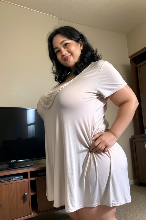 1 girl, pregnant, big , asian babe, no clothes, cute, pussy, in bed
