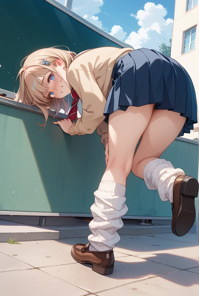 girl standing in a room with her arms crossed, angry face, sydney sweeney, realistic, beautiful, scenery, dynamic light, sharp focus, bright pupils, stockings, underwear, white shirt, illustration, (peeing, pee leak:1.3) , having an accident, full bladder, has to pee, peeing self, wetting self, (pee on legs:1.2 ) , soaked panties, (dark stain on crotch of panties :1.5) 
