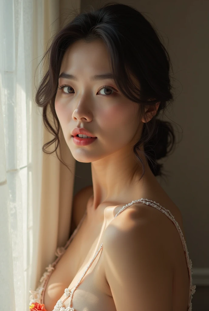 50 year old mature woman、Japanese、Classy sex appeal、Beautiful woman、sexy、透明Whitening skin、Perfect lighting、Beautiful breasts High quality、Wear light makeup、Beautiful ass high quality、Glowing Beautiful Skin、Transparent beauty、Goddess of Eros、Realistic、Looking into the camera、Whitening skin、masterpiece、Watery eyes、Nasolabial folds、Bright spot、Glamour、Saggy breasts、Gravure quality、View from below、Shapely big ass、Worried look、suit、Vulgarity