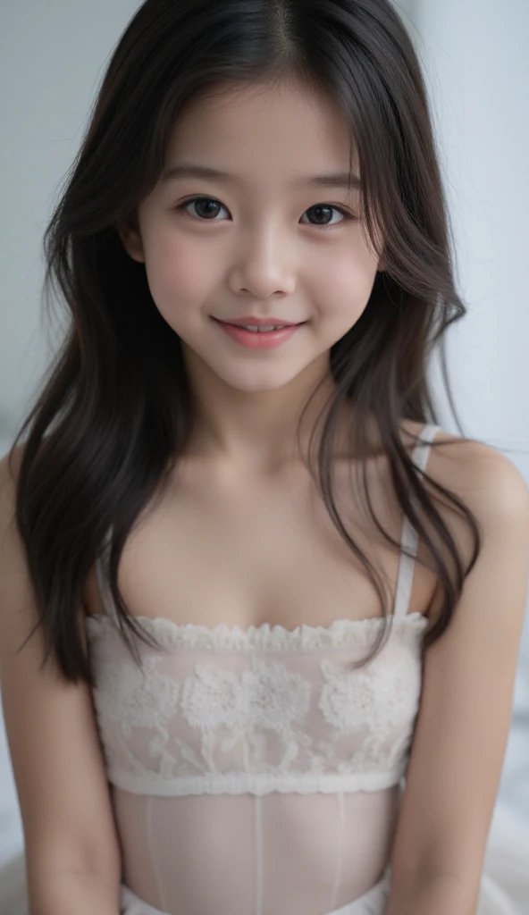 (masterpiece), (top-quality), (Tube top:1.5), (roll up Small towel:1.5), (exposed shoulders:1.5), (thin fabric:1.5), (blushed face:1.3), (barechested:1.3), (realistic:1.5), 1 , precise hands, Embarrassed look, Smile, extremely cute girl, baby face, Clear eyes, Shining eyes, small breast, No pubic hair, The beautiful skin, ultra-definition, Top resolution, in the Alley