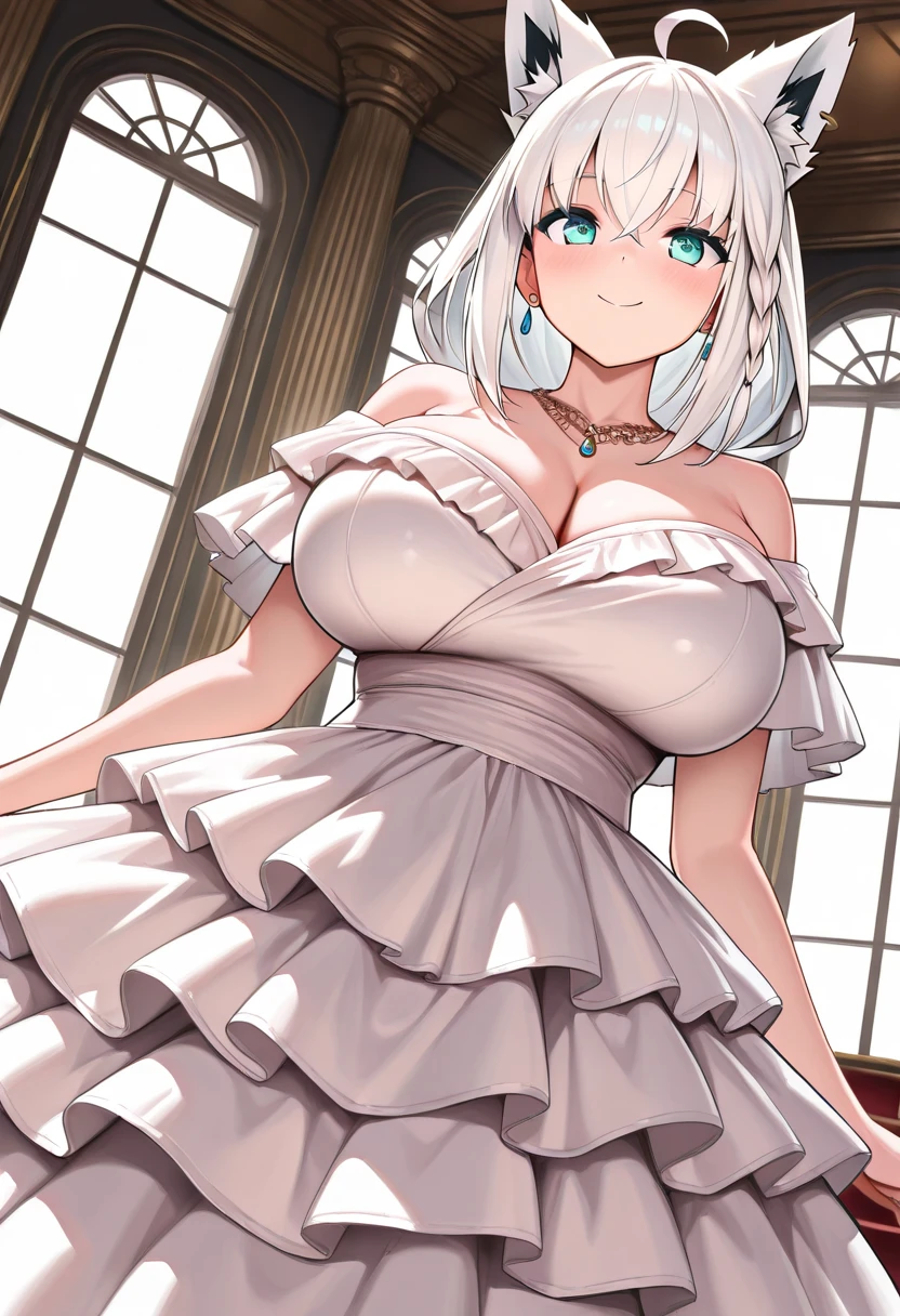 (masterpiece:1.2、highest quality、Tmasterpiece)、1 female、alone、classroom、Day、Are standing、blonde、ponytail、Red eyes、break、(dress:1.4)、(Dark Skin:1.4)、Big Breasts、(grab your left arm:1.3)、tie、corset、Hoop Earrings、lipstick、Very sweaty、Ring Choker、Scrunchie、blush、Covered breasts、Bangs braids、(Thick lips:1.2)