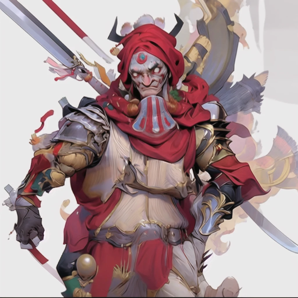 ((top-quality))、((tmasterpiece))、((Full body photo of a man))、((very simple background))、(Game character design)、Chili Pepper anthropomorphic monster、monster design，(Moss and peppers blend with the body，Chili side dish)、Cartoony、Beastman、Ornaments with chili pepper motifs、cyber punk perssonage、Olette、独奏、Fighting posture