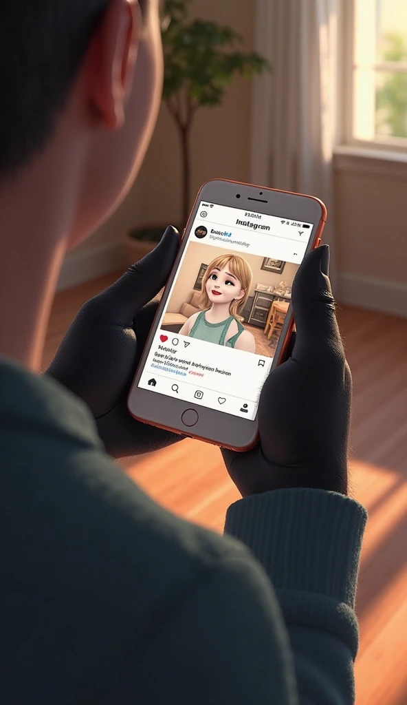 Two hands holding an open phone on TikTok's logo app ,disco Rigido ,realista