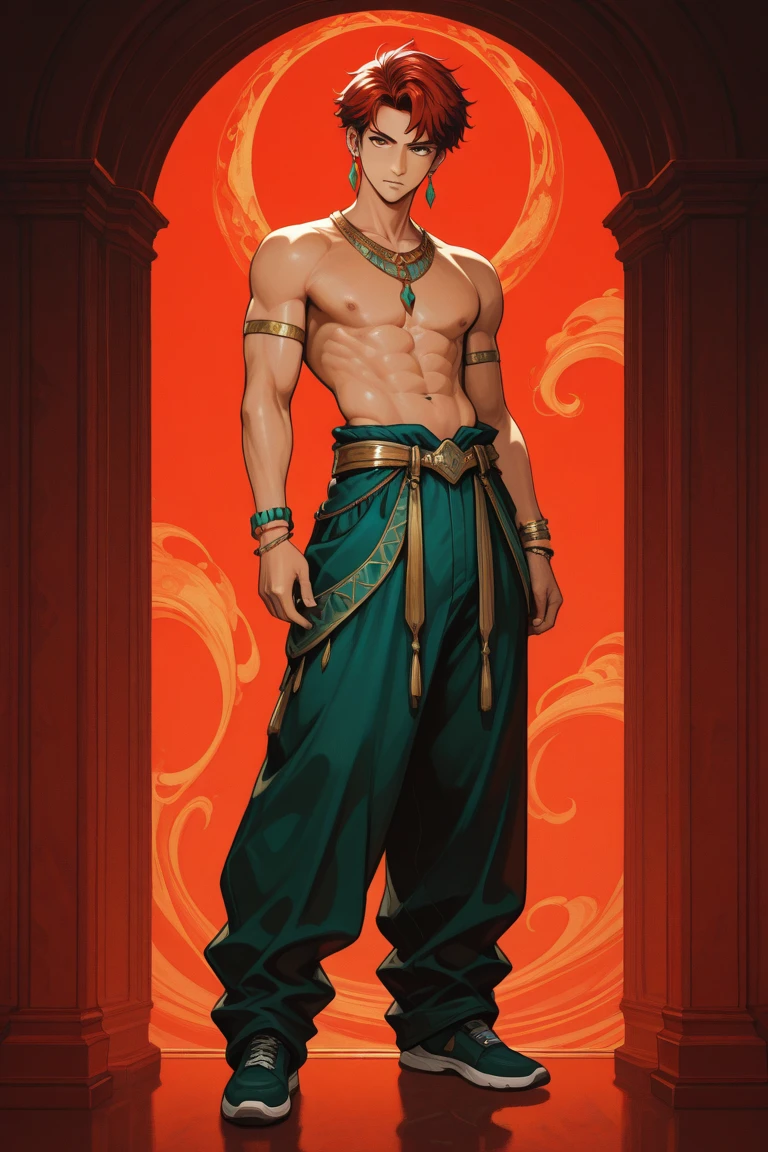 Handsome attractive Jafar from Aladdin in the style of a fantasy movie and Princess Jasmine, medium shot, art by Magali Villeneuve, arhiee, Amazing, finely detail, masterpiece, official art, extremely detailed CG unity 8k wallpaper, absurdres, incredibly absurdres, ultra-detailed, highres
