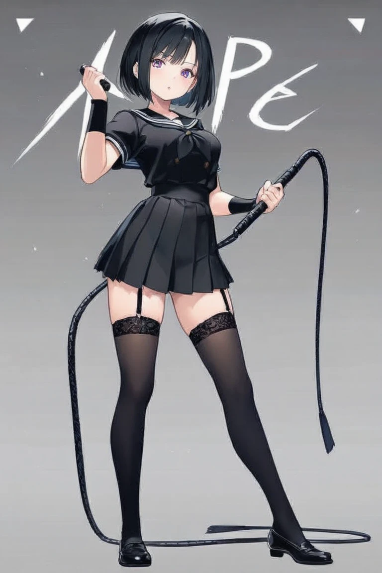16k works,Highest quality,18-year-old,No background.White background only,whole body、Kneel,Dynamic and sexy pose, One person, Beautiful Face,, Symmetrical eyes, Perfect body, Good balance、 Perfect body、She is wearing a black leather top、Sharp horns growing from the head。There is red eyeshadow on the eyes、She has a small black heart tattoo on her cheek..。He wears round glasses、Sexy and dark atmosphere.。her hair is black、length、straight。The overall appearance emphasizes the Gothic style.