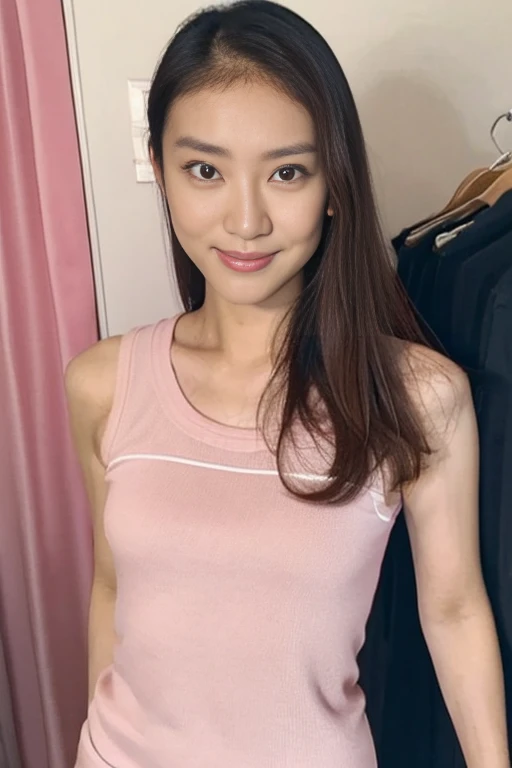 realistic:1.4, natural side lighting, movie lighting,
a russian high school girl, perfect face, cute and symmetrical face, shiny skin, 
(long hair:1.5, straight hair:1.7, light brown hair), hair between eyes, datk purple eyes, long eye lasher, (large breasts:0.6), five fingers, 
beautiful hair, beautiful face, beautiful detailed eyes, beautiful clavicle, beautiful body, beautiful chest, beautiful thighs, beautiful legs, 
white sexy clothes, the body is visible from the thin shirt
beautiful scenery, day time, shopping mall, lovely smile, upper eyes, open mouth
