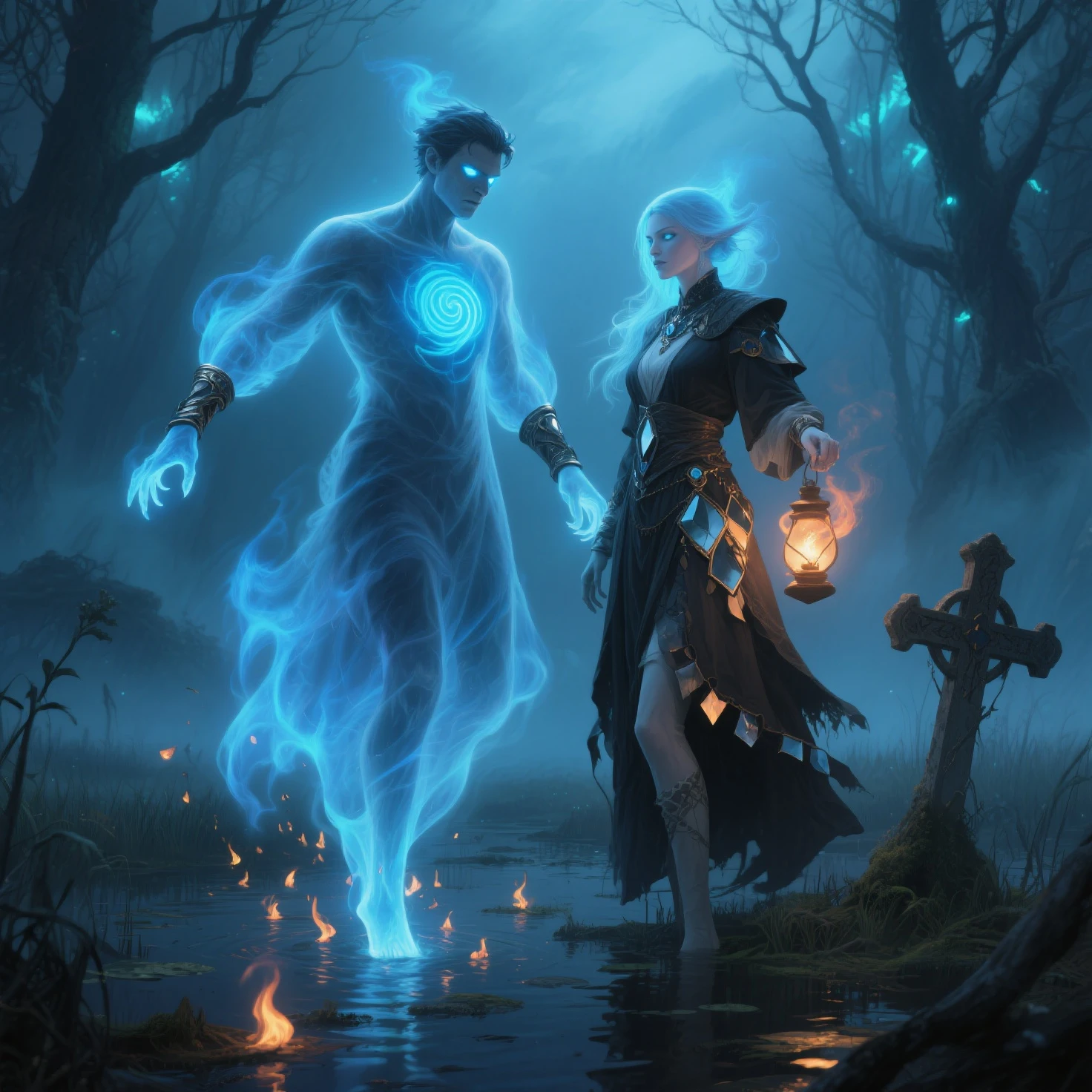((best quality)), ((masterpiece)), (detailed:1.2), (realistic:1.2), (official art), (extremely detailed CG unity 8k wallpaper:1.5), Skeleton Mage, (mystical and sinister presence:1.3), (dark and eerie atmosphere:1.3), (magical incantations:1.2), (glowing arcane symbols:1.2), skeletal figure adorned in tattered robes, (bony hands casting spells:1.2), (floating orbs of dark energy:1.2), (skull staff:1.2), (crackling lightning bolts:1.2), (ethereal wisps of magic:1.2), (haunting eyes emitting a sinister glow:1.2), (mysterious and ancient spellbook:1.2), (ominous dark clouds swirling above:1.2), (enchanted ruins in the background:1.2), (deteriorating and crumbling architecture:1.2), (unleashing destructive magic:1.2), (ominous presence looming):1.2), (master of necromancy:1.3), (summoner of dark forces:1.3), 8k resolution:1.2