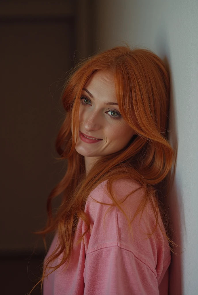 ((1 spanish girl)), (Laia Manzanares) (tween model, 25 years old, young)), ethereal beautiful, beautiful eyes, flirty smile with ((teeth visible:-0.4)), ((head slightly tilted to the side but looking flirty into the camera)), long straight hair, fit body, extremely big breast:1.5, ((busty chest:1.5)), sexy teasing pose kneeling on both knees ((legs widely spread)), looking into camera lovingly, wearing coral pink very tight sweater ((little unzipped)), exposed cleavage through zipper ((big)), tiny underpants, soft light, ((David Hamilton style)), full body picture, masterpiece, best quality, photo-realistic, 8k, high resolution, ultra realistic detailed skin, 8k uhd, dslr, soft lighting, high quality, film grain, Fujifilm XT3
