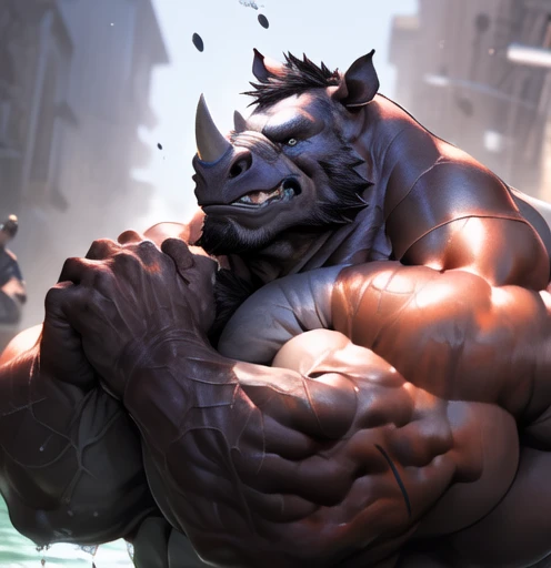 a huge muscular bull, gold nose ring, giant horns, ripped clothes, most muscular pose, overbite, snarling, aggressive, vascular, macro shot, gigantic, hyper detailed, copious amounts of viscous fluids, hyper penis and big balls:1.3, amount of cum:1.4 , sperm, erection, cum, up penis, hard penis, photorealistic, cinematic lighting, 8k, hyper detailed, macro, cinematic lighting, 8k, photorealistic, award winning digital art
