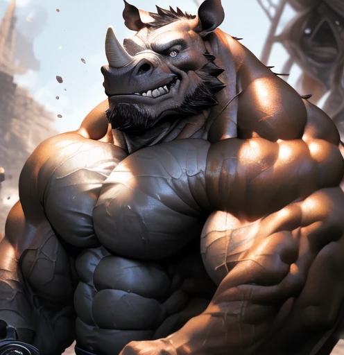 a powerful rhinoceros, rhinoceros sports betting,rhinoceros holding ball,rhinoceros in casino,8k,ultra-detailed,realistic,photorealistic,physically-based rendering,masterpiece,dramatic lighting,vibrant colors,intricate details,cinematic composition,chiaroscuro