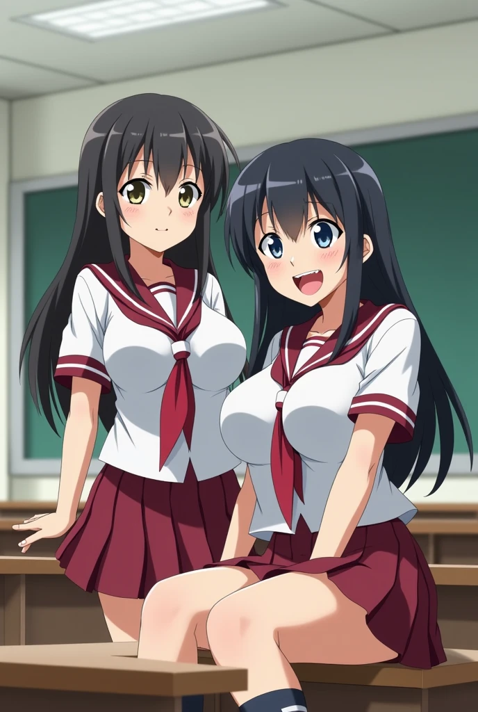 With 3 people, Three Girls, Onodera Kosaki, Pussy,Spread your legs,Avatar,Cyberspace, Nipples, Sailor suit,smile, View your viewers, sketch, got it,Pleated skirt, 2D, Anime Coloring,, Jagged lines,Nipples,,Pussy,Spread your legs,