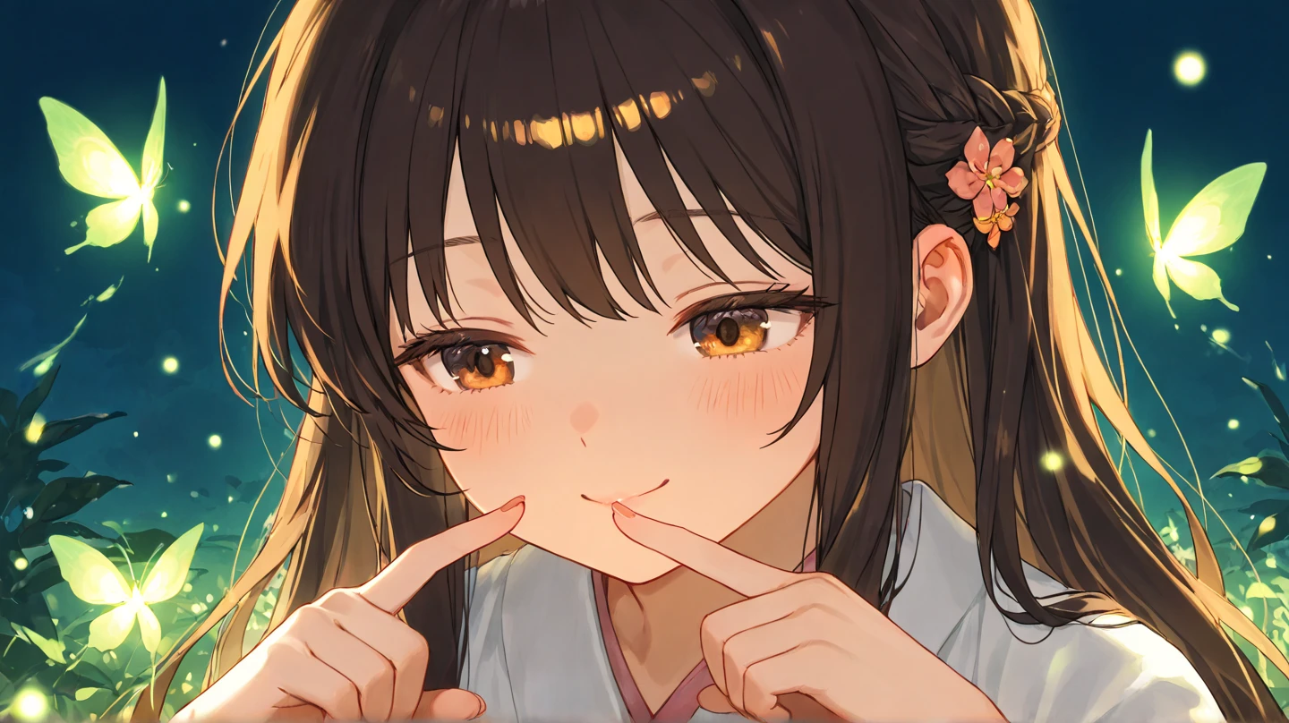 (masterpiece), ((最high quality)), (masterpiece,最high quality,Official Art,Highly detailed CG Unity 8k wallpaper)、Beautiful Japanese Women、Face drawn in detail、Smooth Skin、(Short black hair:1.5)、Calm expression、high quality、Realistic、((Hollow yellow eyes:1.4))、A seductive smile、(Open your mouth wide:1.5)、(Looking up at the viewer:1.4)、((fellatio gesture:1.6))、Big Breasts、((Perfect Anatomy:1.8、Five fingers))