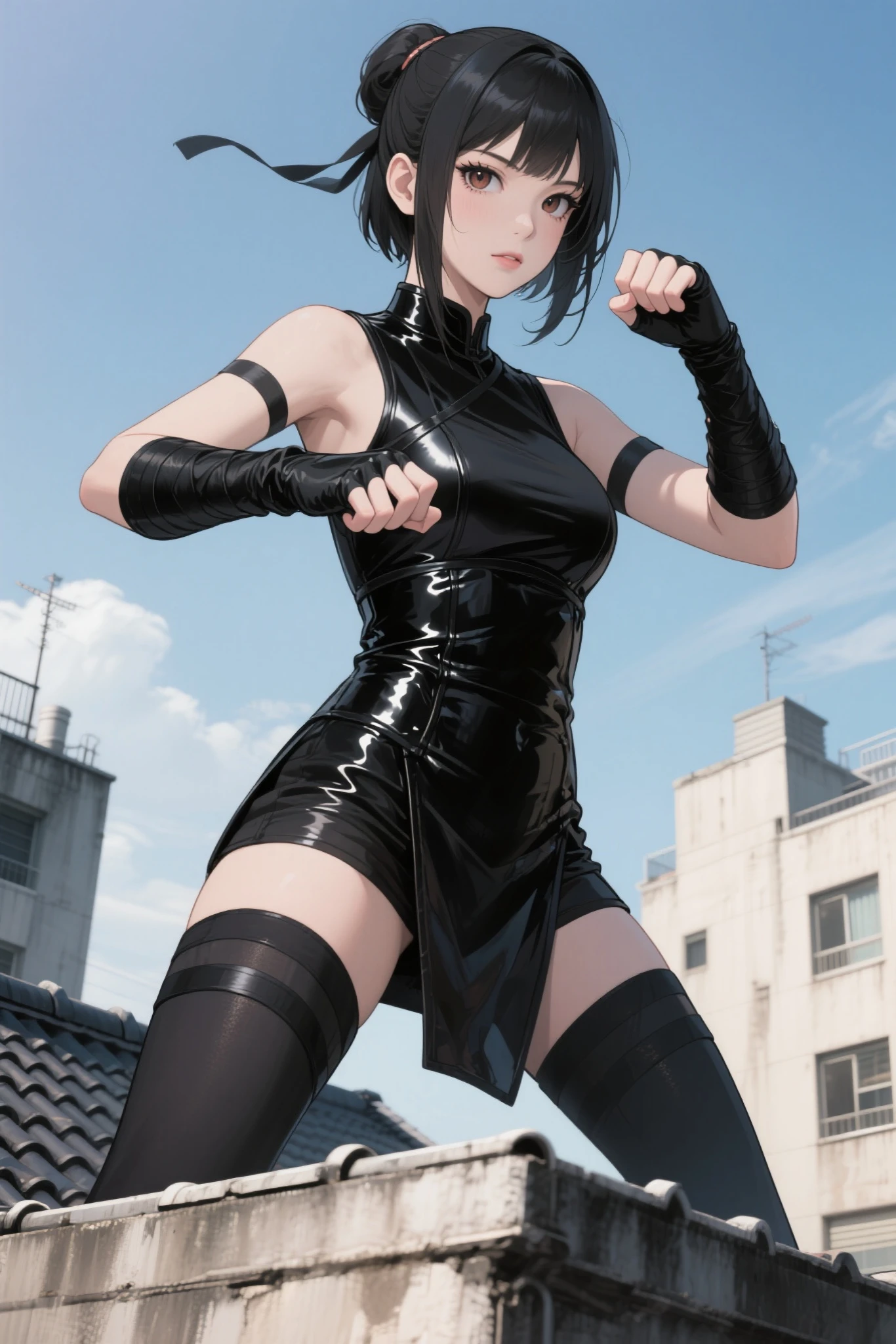 Girl stabbed in the hip with a sword、Close-up of a girl in a black shiny latex suit, Glossy leotard,Saiyan Girl, wonderful, Nano Girl, Female body type, Inspired by Hiromu Arakawa, Anime Manga Robot!! Anime Girls, Fubuki, Full Body Suit, by Hiromu Arakawa, , wonderful, silk, Beautiful and attractive anime teen, Anime Girls of the future, tears,Drooling,Pee,Sweat,Ahegao,Tongue out,Droolingを垂らしている,Mouth open and tongue out,Sticking out your tongue and drooling,Estrus,Nipple Pochi,Eyes wide open,Estrus!!!,Blushing,Drooling with excitement,Droolingが垂れている,垂れたDroolingが胸についている,I feel sexual,Excited,Nipples are erect,Face is hot,Joy,Lust!!!,Lustして舌を出している,Lustして涎を垂れ流している,Sticking out his tongue,Ahegaoで舌を出している,Tongue out!!!,Tongue out!!!,Tongue out!!!,Tongue out!!!,Tongue out!!!,Tongue out!!!,Mouth wide open and tongue sticking out,Drooling from the mouth,Drooping tears,Drooping tearsがおっぱいについている,Chest,Nipple Emphasis,腋にSweat染み,股間にSweat染み,胸元に大量のSweat,滝のようなSweat、incontinence、Leaking urine
