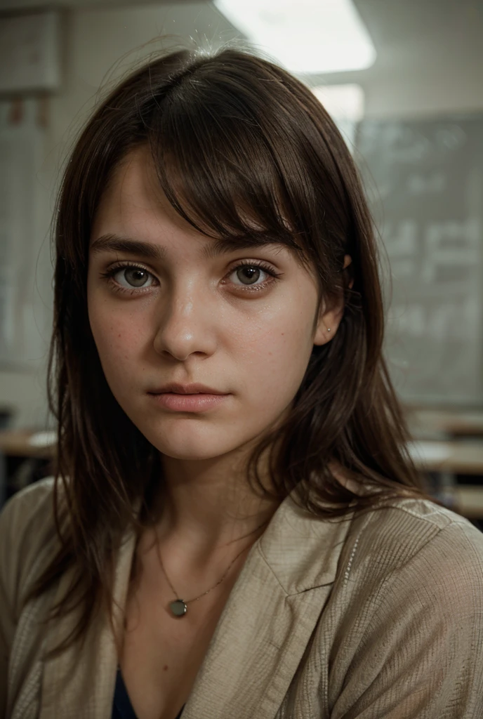 Nackte Lehrerin auf dem Lehrerpult man sieht sie von hinten
